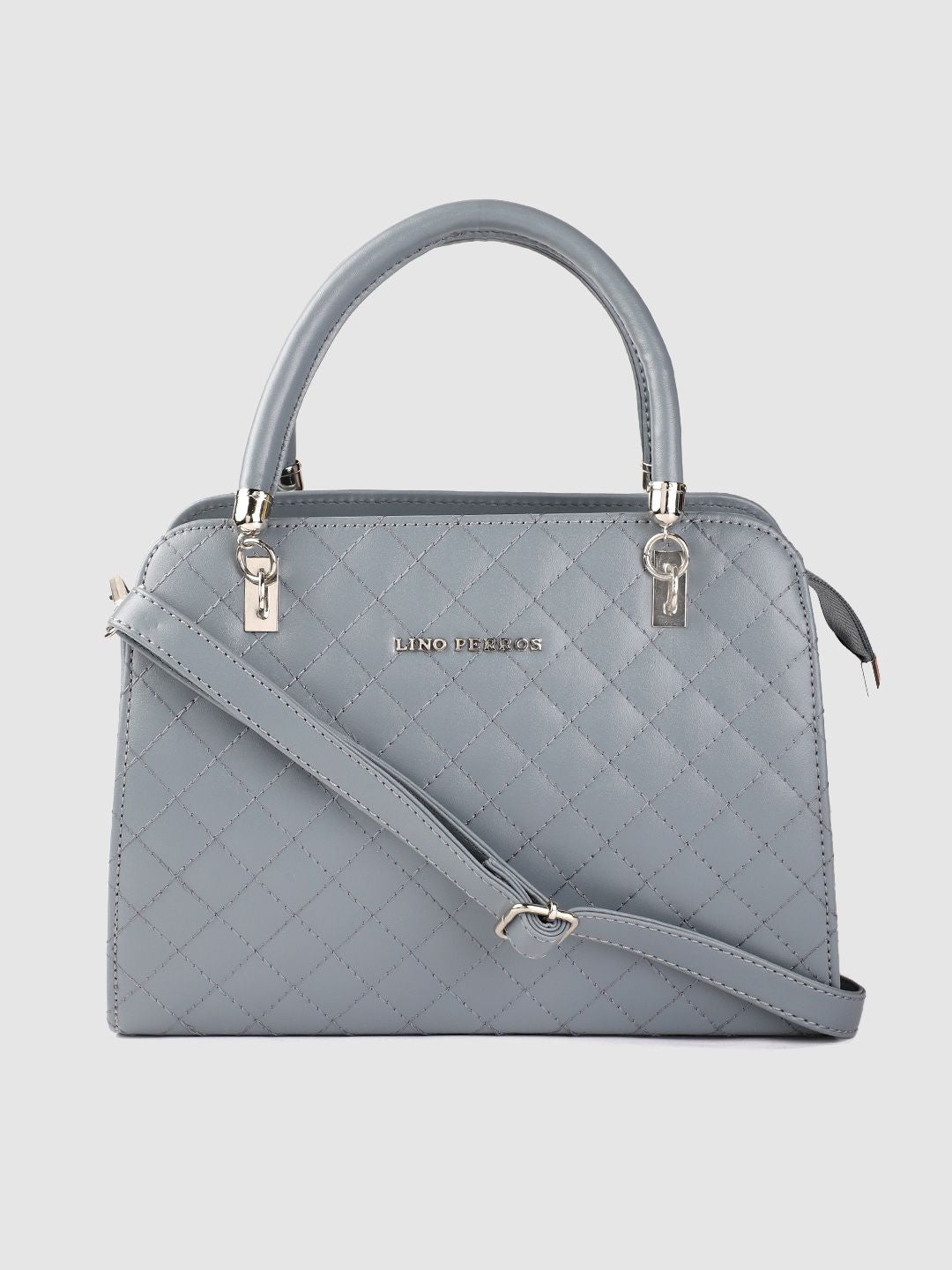 Lino Perros Blue Quilted Handheld Bag
