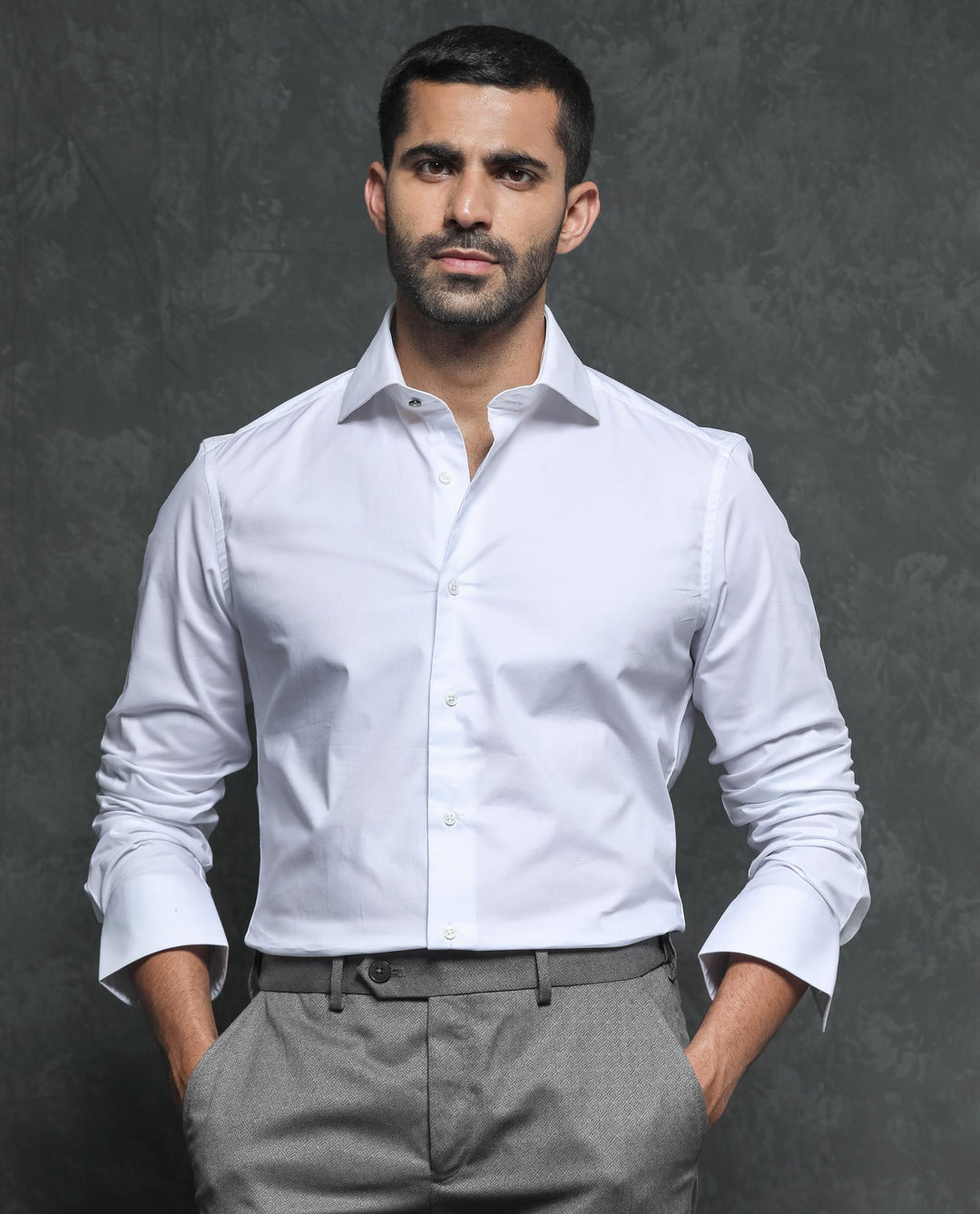 RARE RABBIT Men Ronas Slim Fit Cotton Formal Shirt