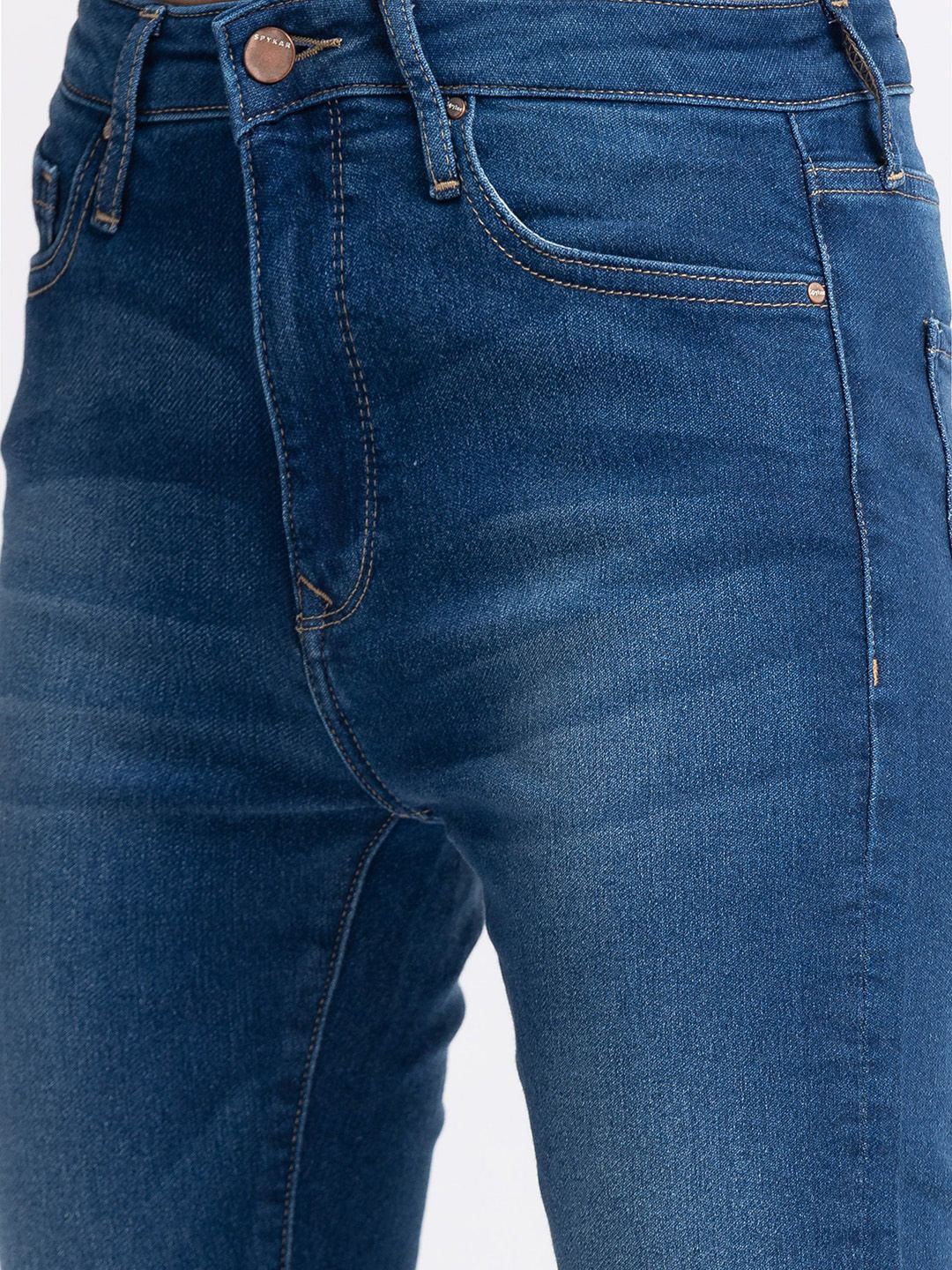 SPYKAR Women Blue Skinny Fit Light Fade Jeans