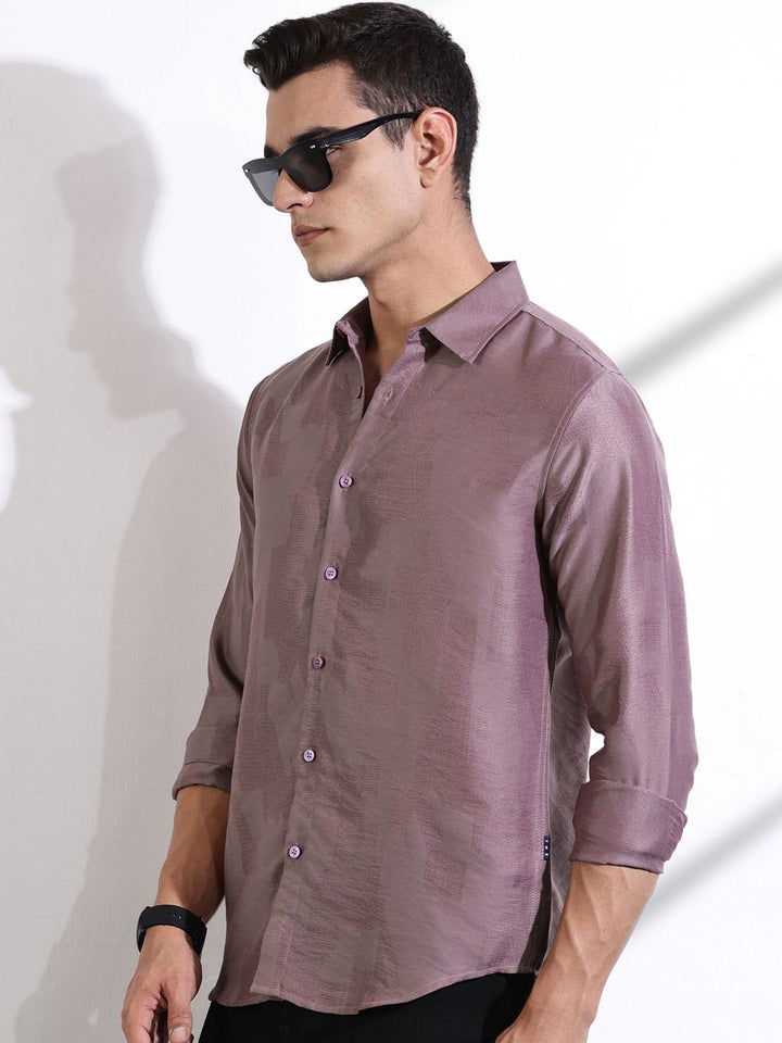 Thomas Scott Men Classic Slim Fit Opaque Casual Shirt