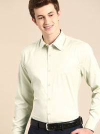 DENNISON Men Smart Slim Fit Opaque Satin Formal Shirt