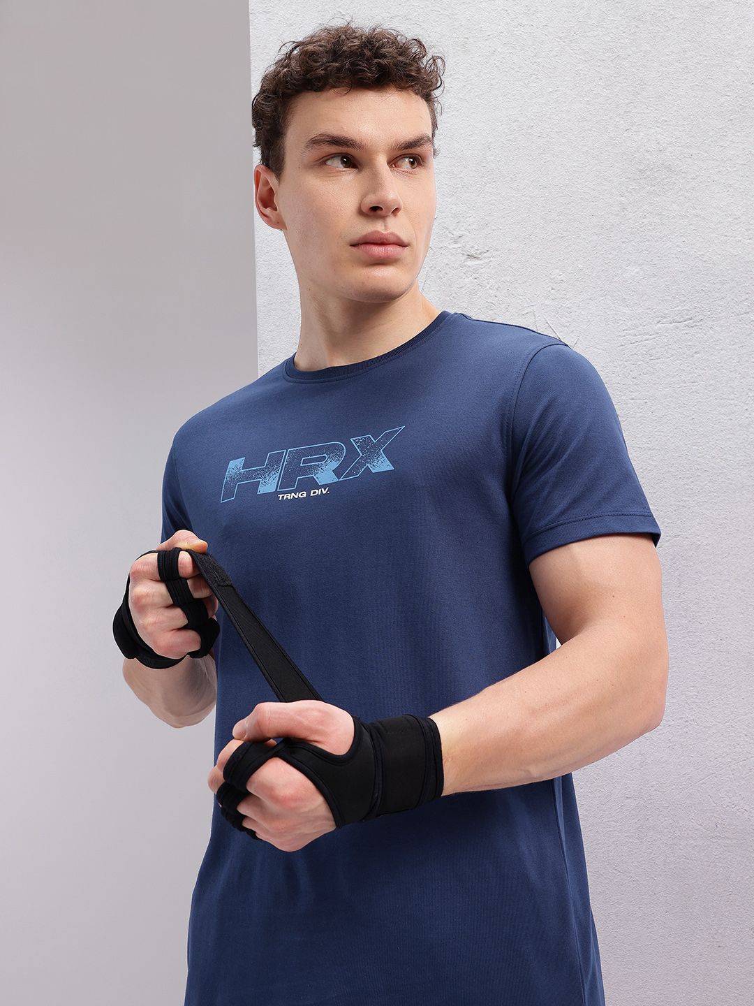 HRX by Hrithik Roshan Brand Logo Printed Training T-shirt