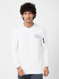 SPYKAR Typography Printed Cotton Sweatshirt