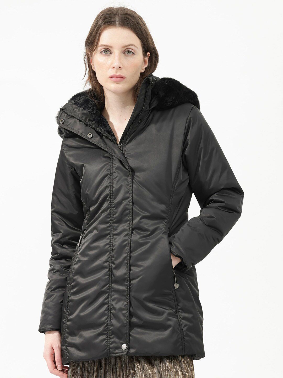 RAREISM Hooded Longline Parka Jacket