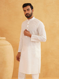 SOJANYA Ethnic Motifs Embroidered Pure Cotton Kurta