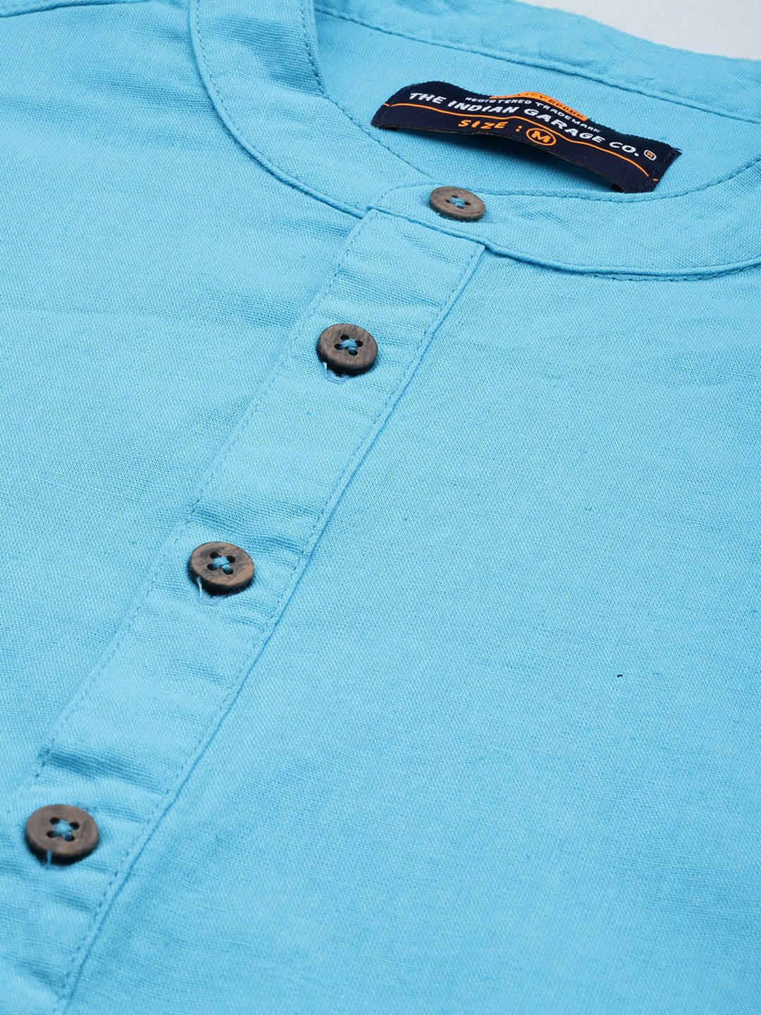 The Indian Garage Co Men Slim Fit Opaque Pure Cotton Casual Shirt