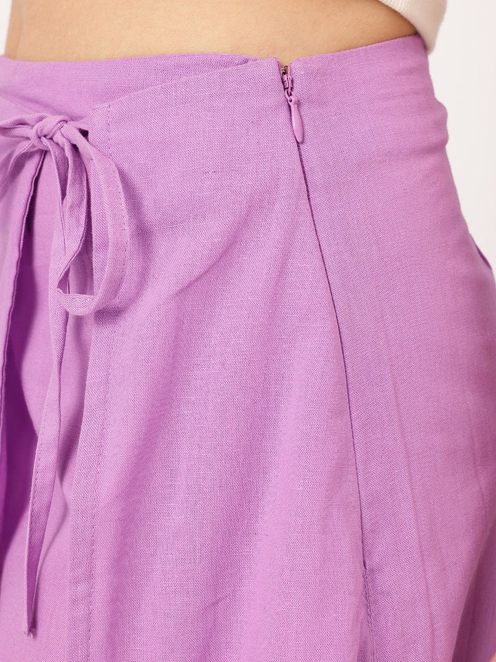 DressBerry Women Chic Laven Wrap Mini Skirt