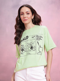 DressBerry Donald Duck Print Relaxed Pure Cotton T-shirt