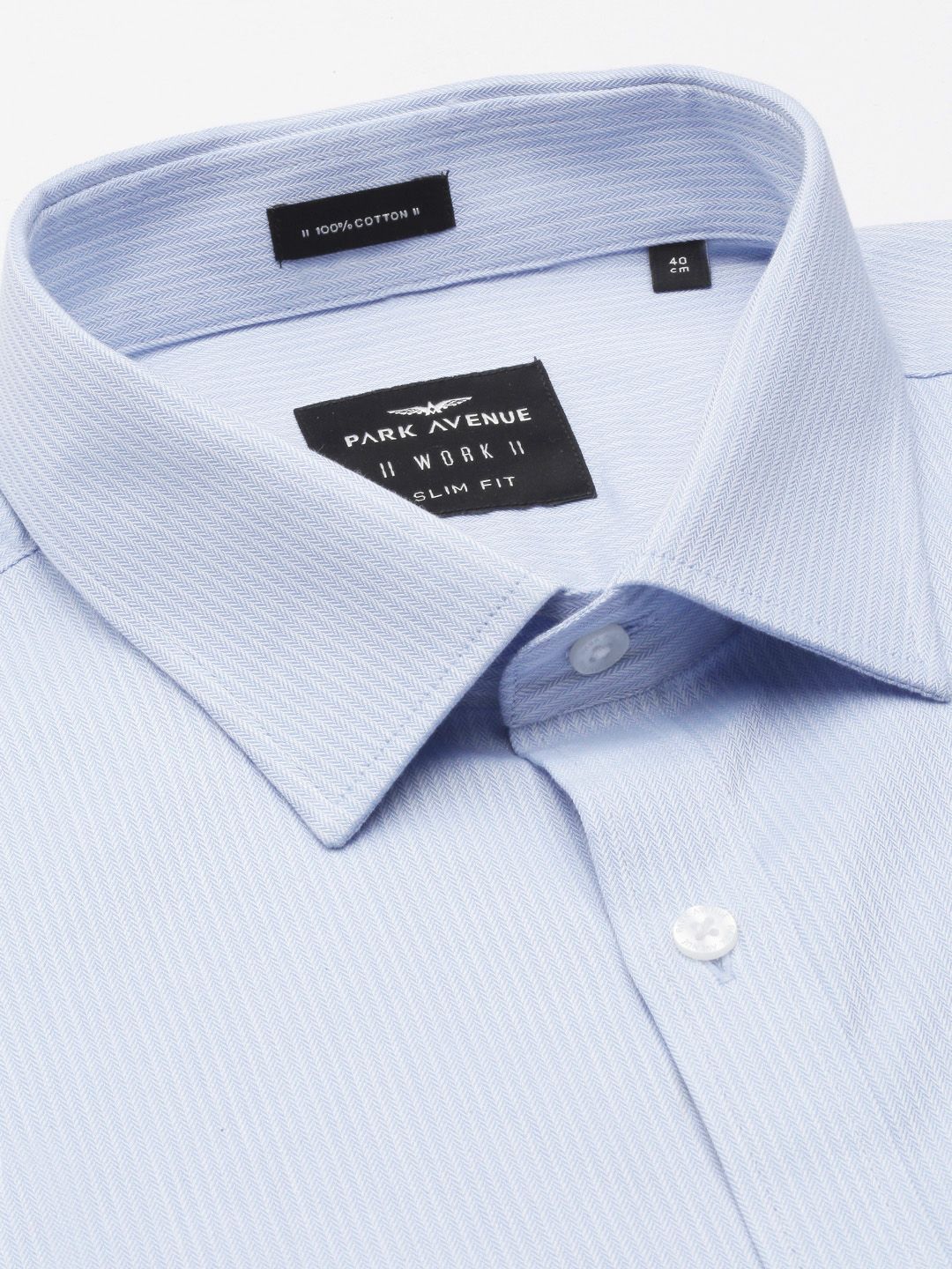 Park Avenue Slim Fit Opaque Striped Pure Cotton Formal Shirt
