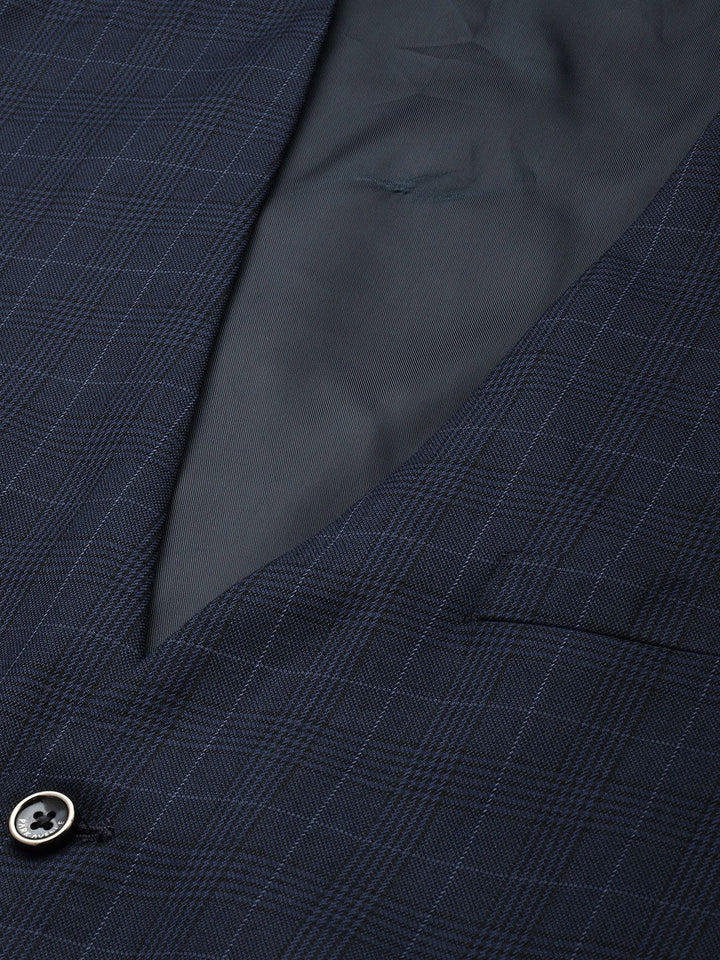 Park Avenue Notched Lapel Collar 3 Piece Formal Suit