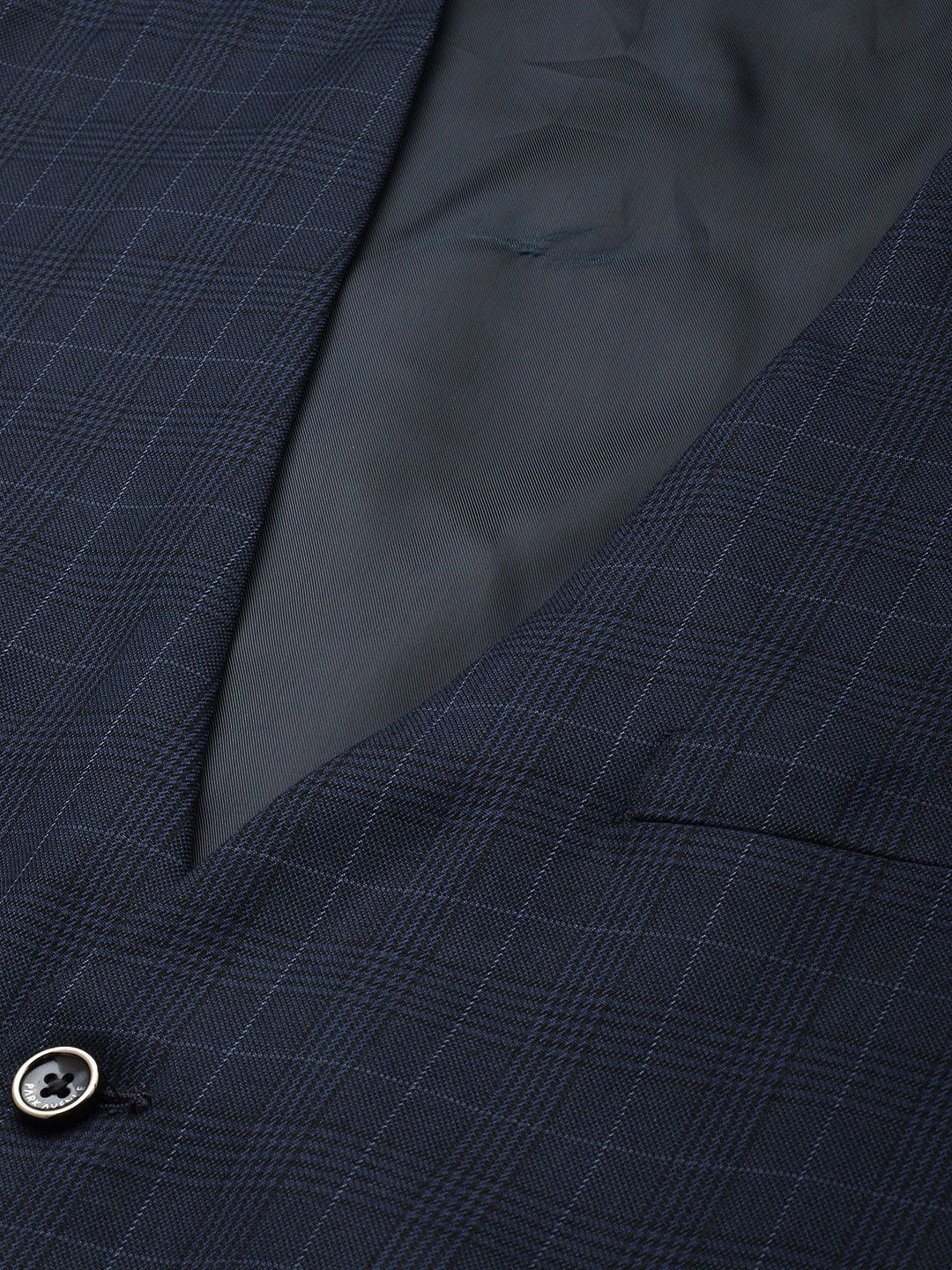 Park Avenue Notched Lapel Collar 3 Piece Formal Suit