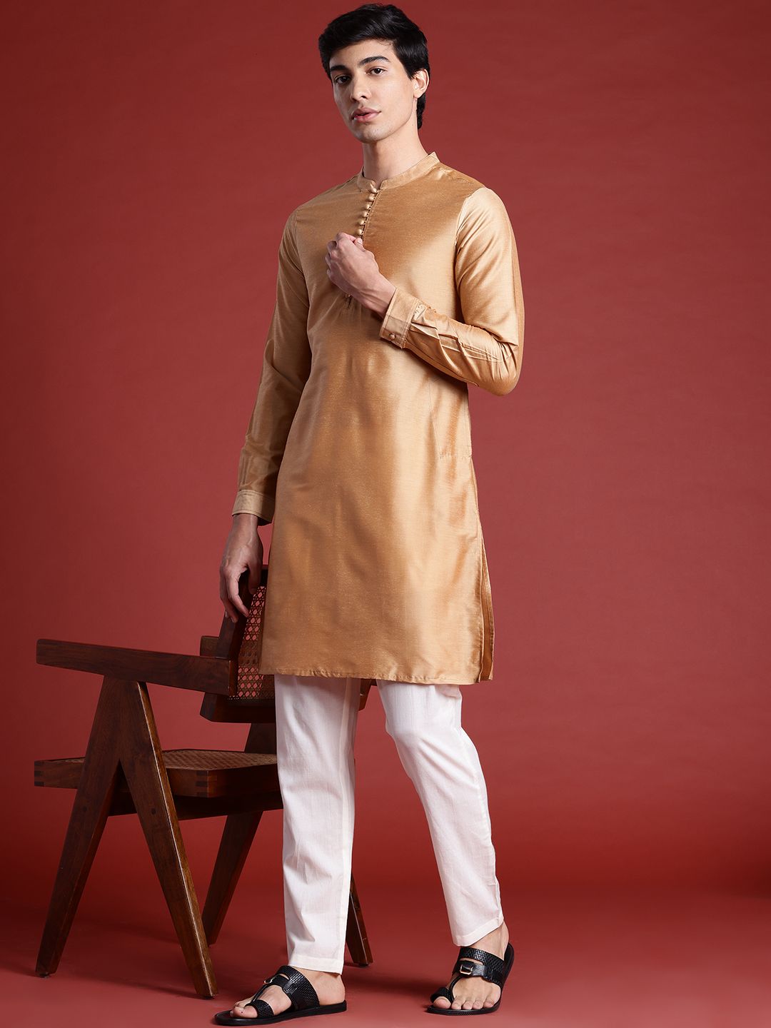 Anouk Mandarin Collar Kurta