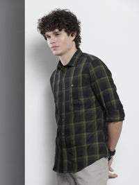 The Indian Garage Co Men Tartan Checked Casual Shirt