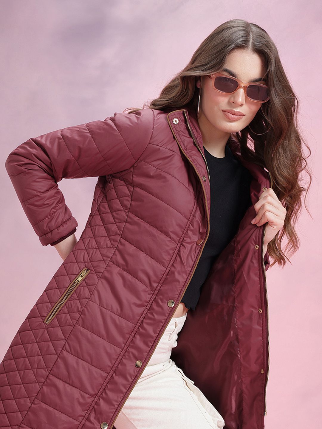 DressBerry Hooded Longline Parka Jacket