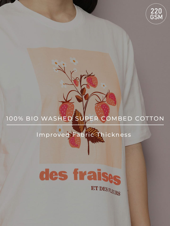 DILLINGER Printed Oversized Pure Cotton T-shirt