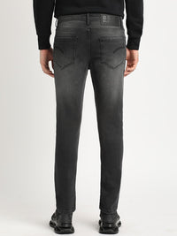 THE BEAR HOUSE Men Skinny Fit Mildly Distressed Heavy Fade Stretchable Jeans
