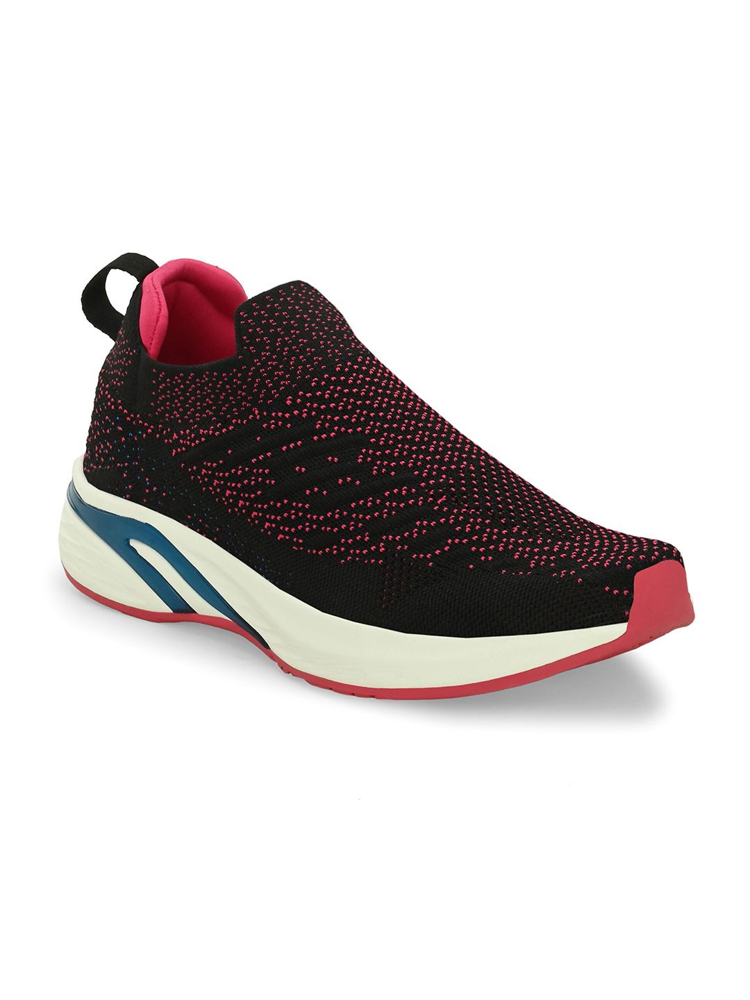 HRX by Hrithik Roshan Women Black & Fuchsia Slip-On Walking  Shoes