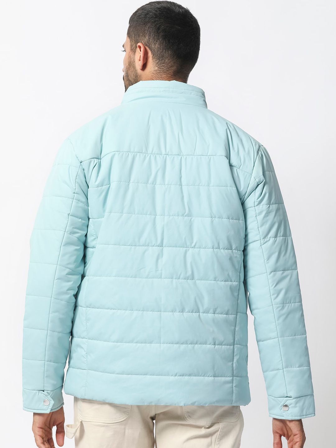 RARE RABBIT Men Beylor Puffer Mock Collar Padded Jacket