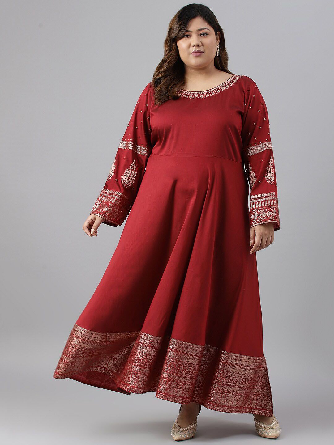 W Plus Size Ethnic Maxi Ethnic Dress
