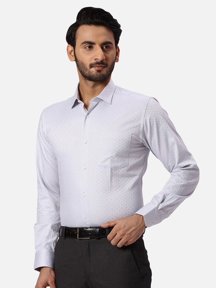 Park Avenue Textured Slim Fit Cotton Formal Shirt