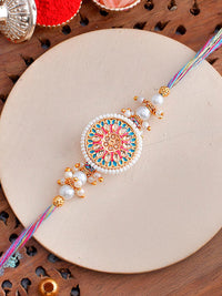 Voylla Pearls Dan Kundan Detail Benang Rakhi