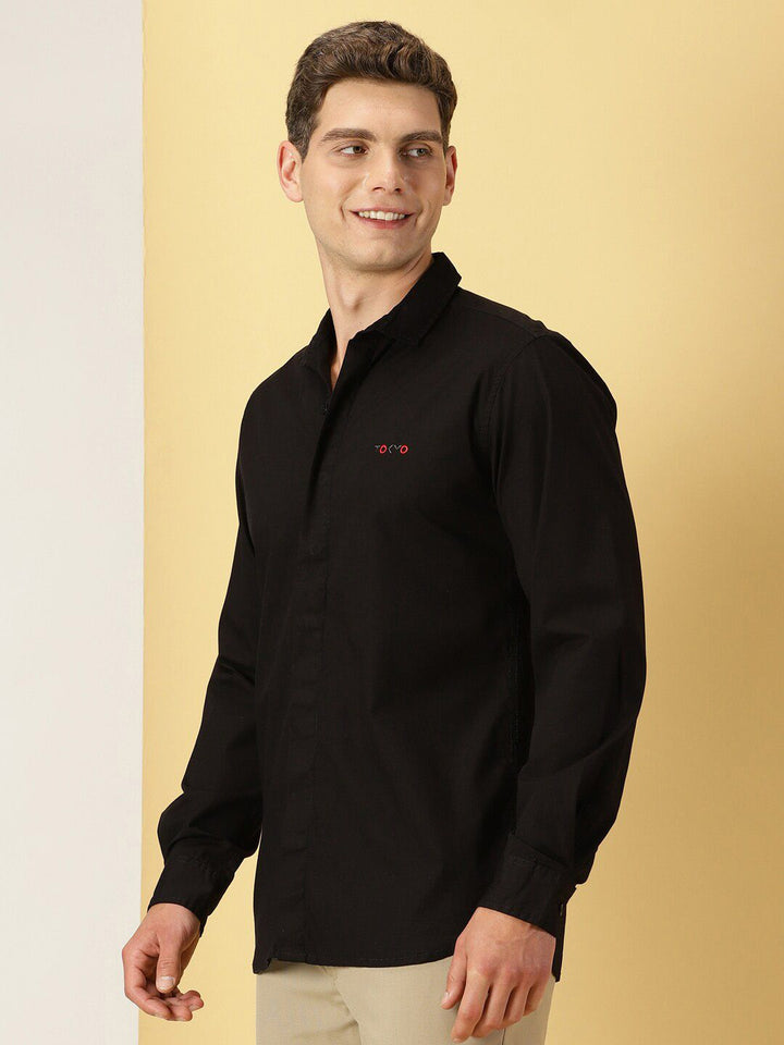 Thomas Scott Spread Collar Slim Fit Classic Casual Shirt