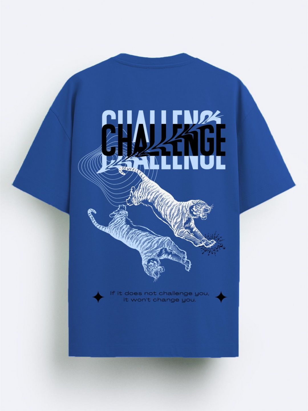 ADRO Men Printed Applique T-shirt