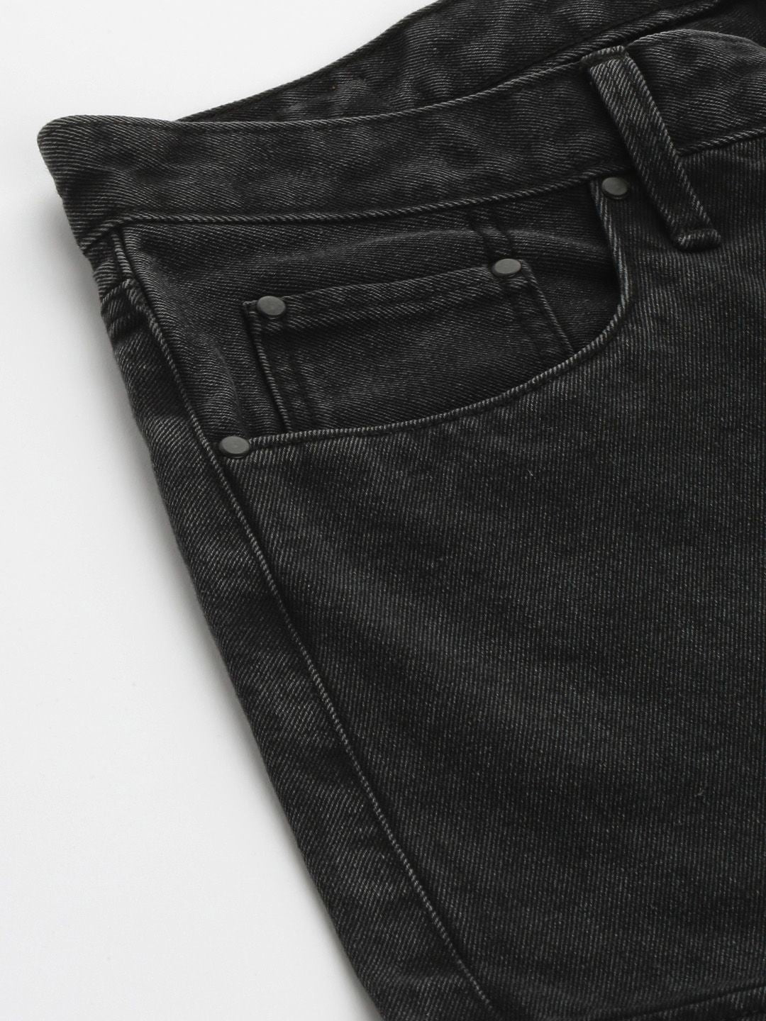 Bene Kleed Men Pure Cotton Loose Crop Cargo Jeans