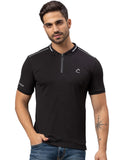 Menjadi T-shirt kolar polo pepejal lelaki manusia manusia
