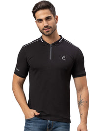 Menjadi T-shirt kolar polo pepejal lelaki manusia manusia