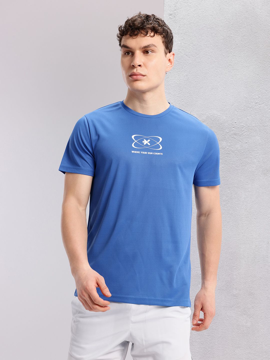 HRX by Hrithik Roshan Printed Perforated Rapid-Dry Running T-shirt