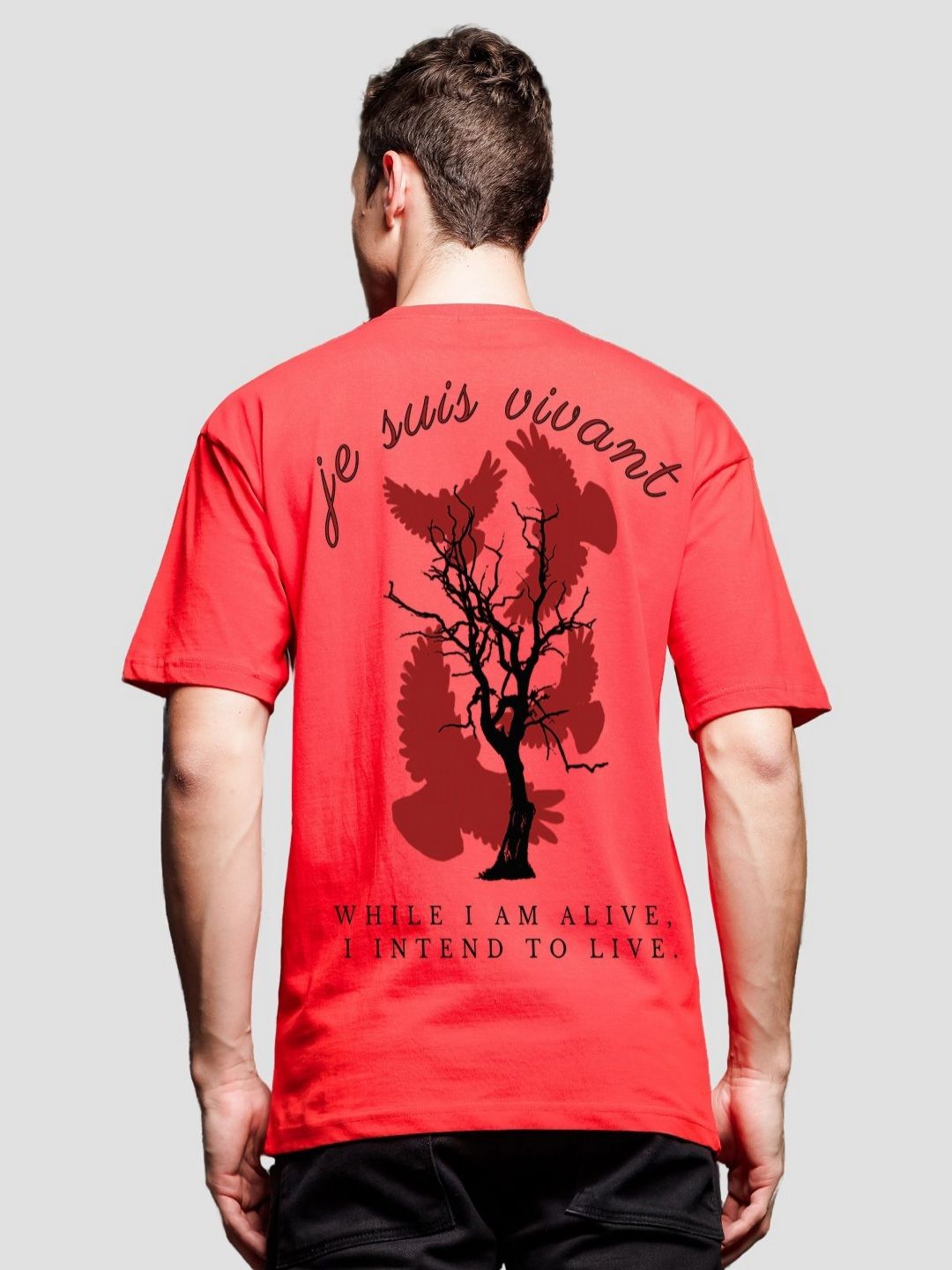 ADRO Men Typography Printed T-shirt