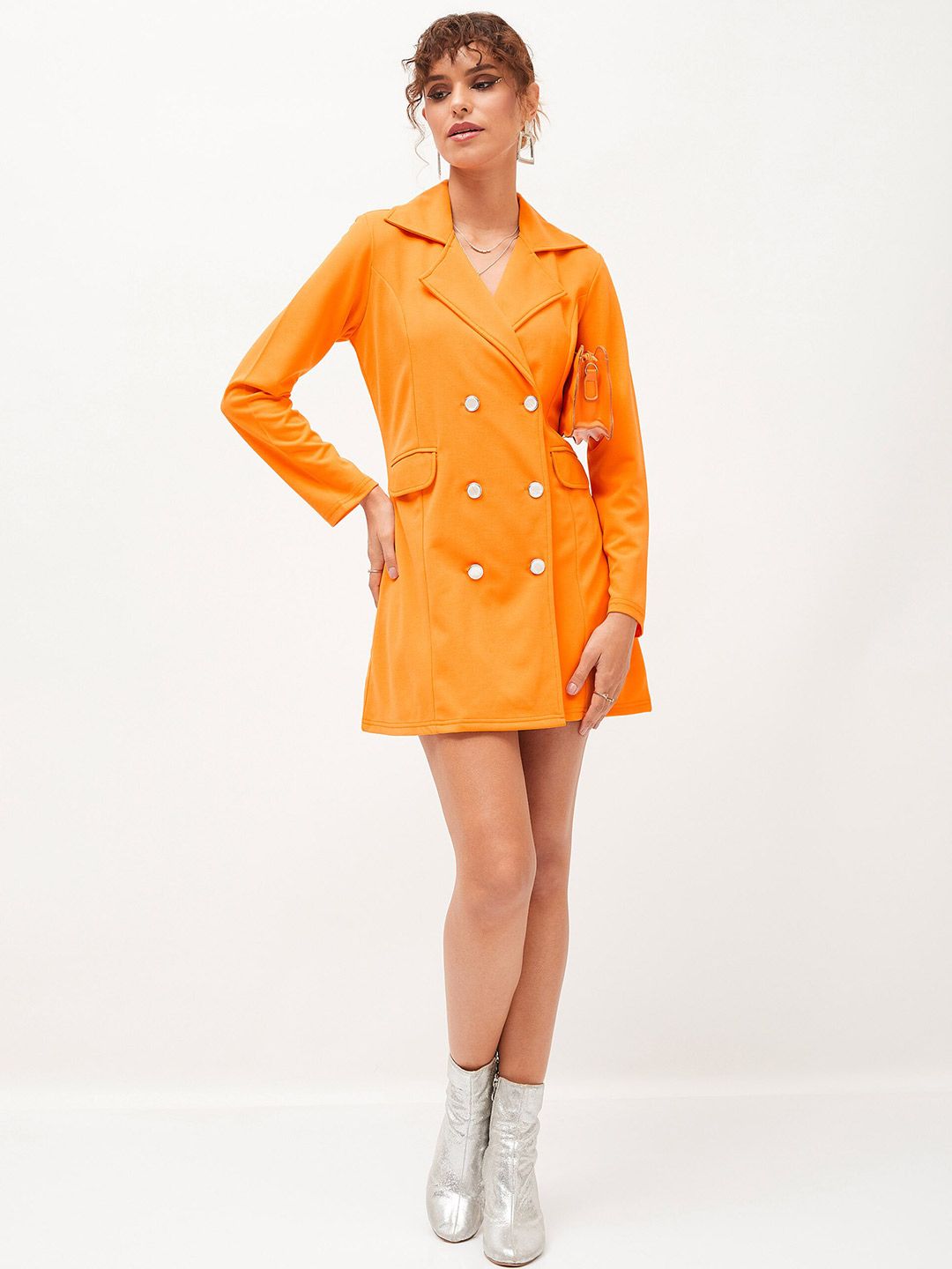 SASSAFRAS Shirt Collar Blazer Dress