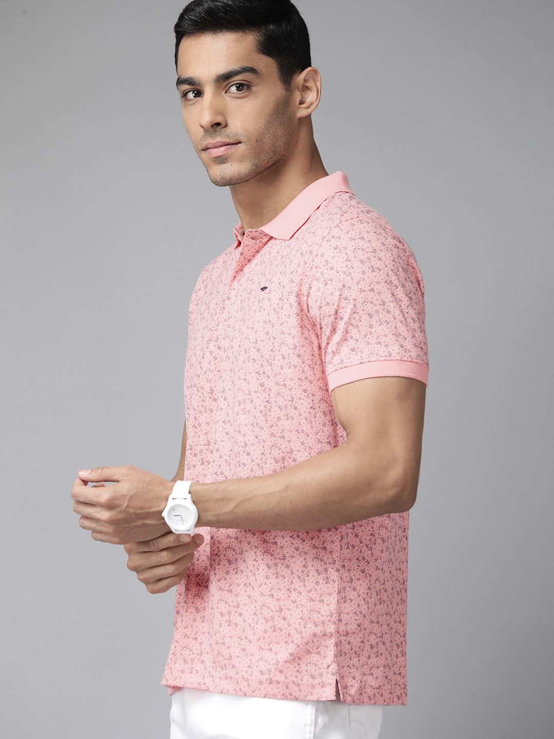 Park Avenue Cotton Rich Polo Collar Slim Fit T-shirt