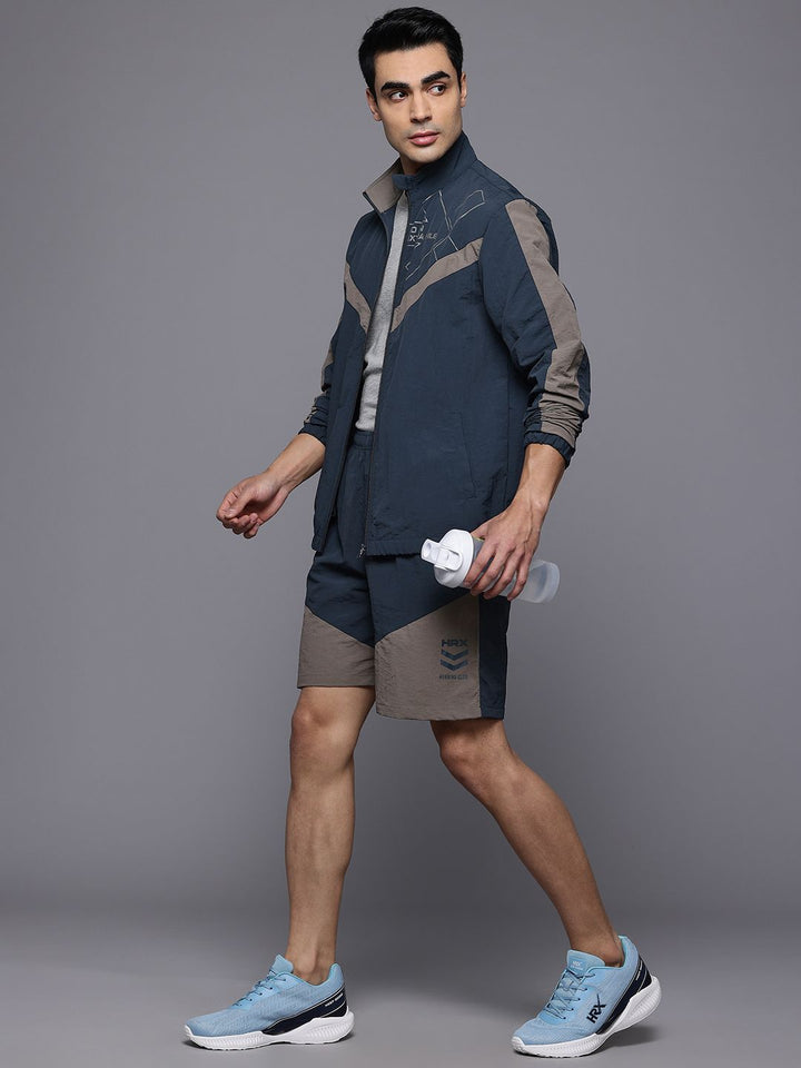 HRX by Hrithik Roshan Rapid Dry Mock Collar Running Tracksuit