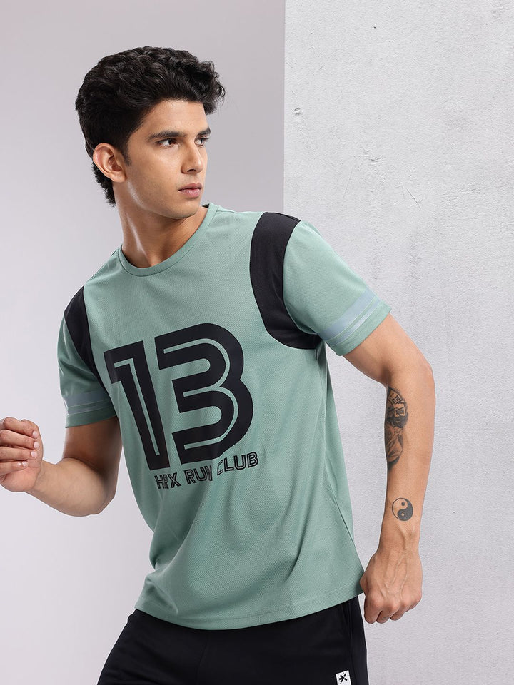 HRX by Hrithik Roshan Men Typography Printed Rapid-Dry Running T-shirt