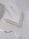 SOHI Silver-Plated Stone-Studded Jewellery Set