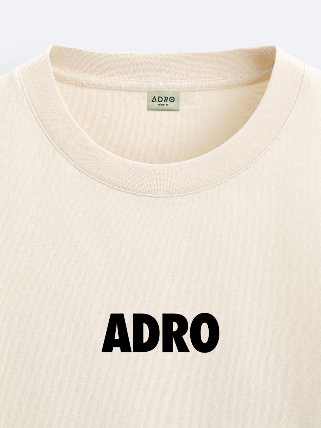 ADRO Men Typography Printed Raw Edge T-shirt