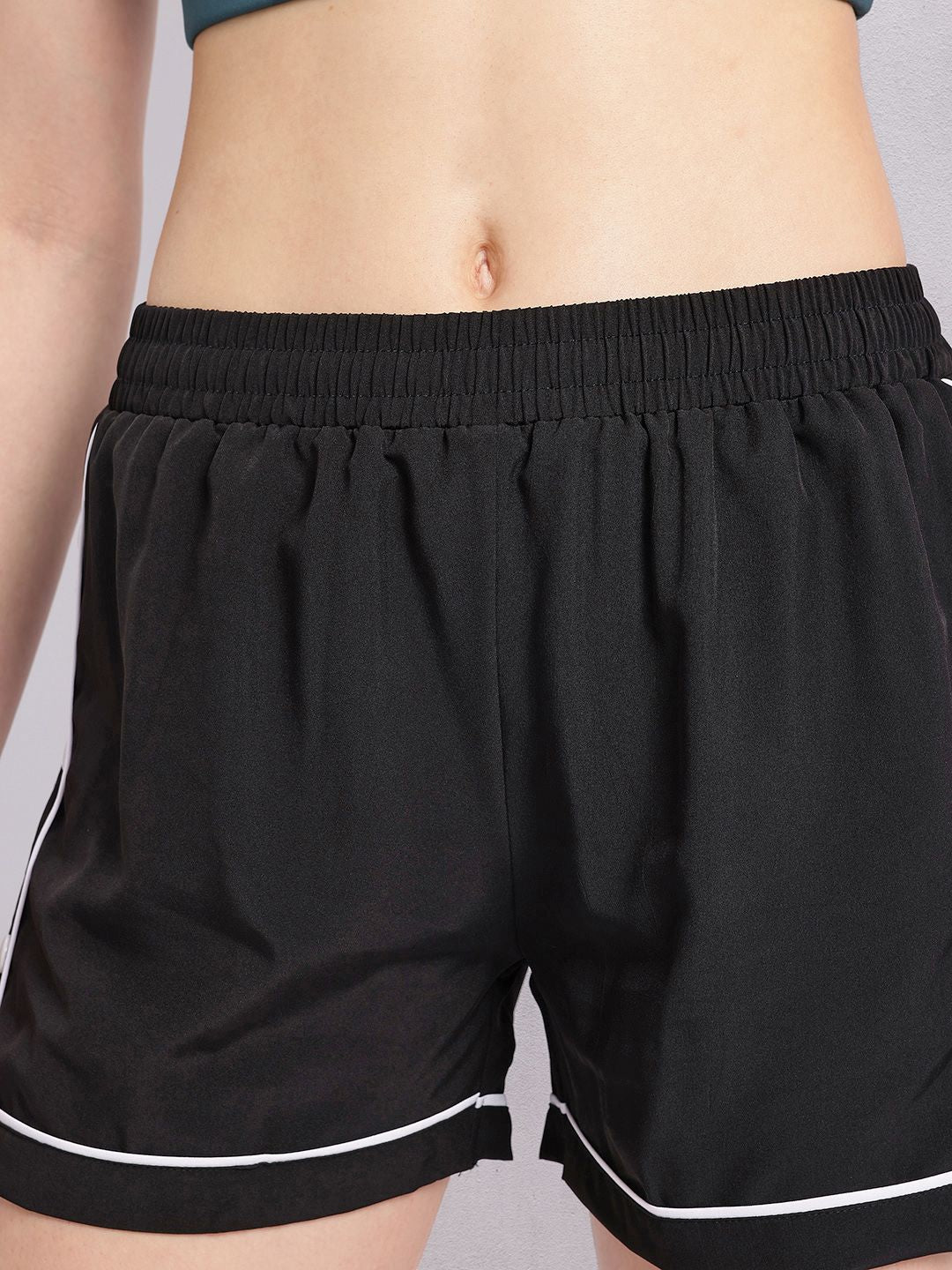 HRX by Hrithik Roshan Women Contrast Piping Running Shorts