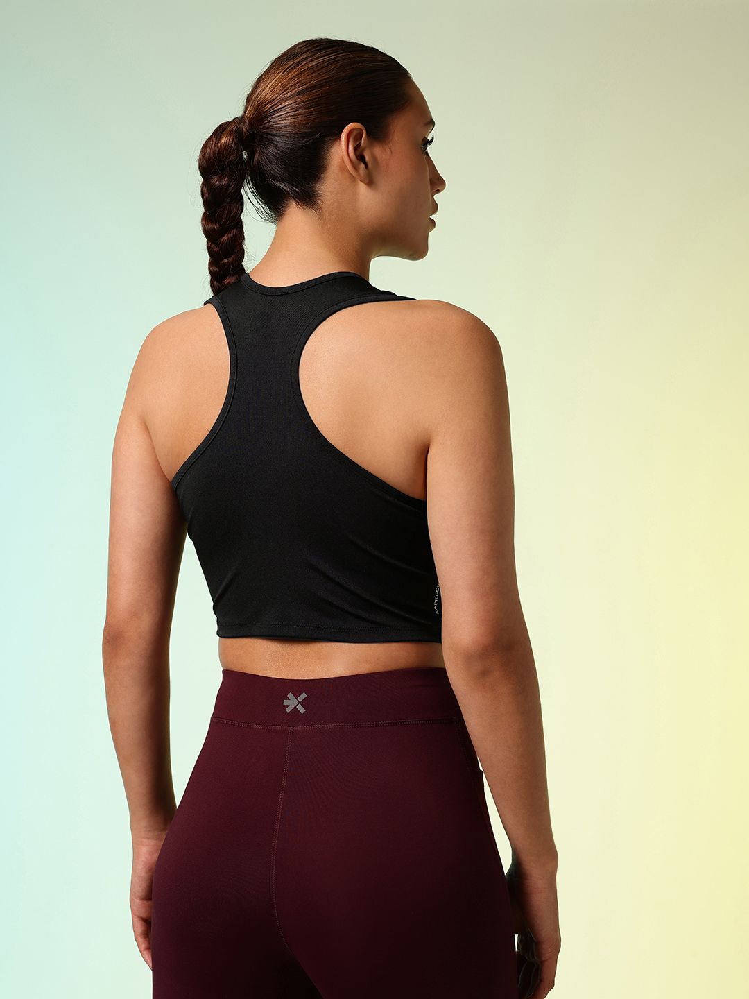 HRX by Hrithik Roshan ACTIVE-GODDESS Racer back Rapid Dry Training Tank Crop Top