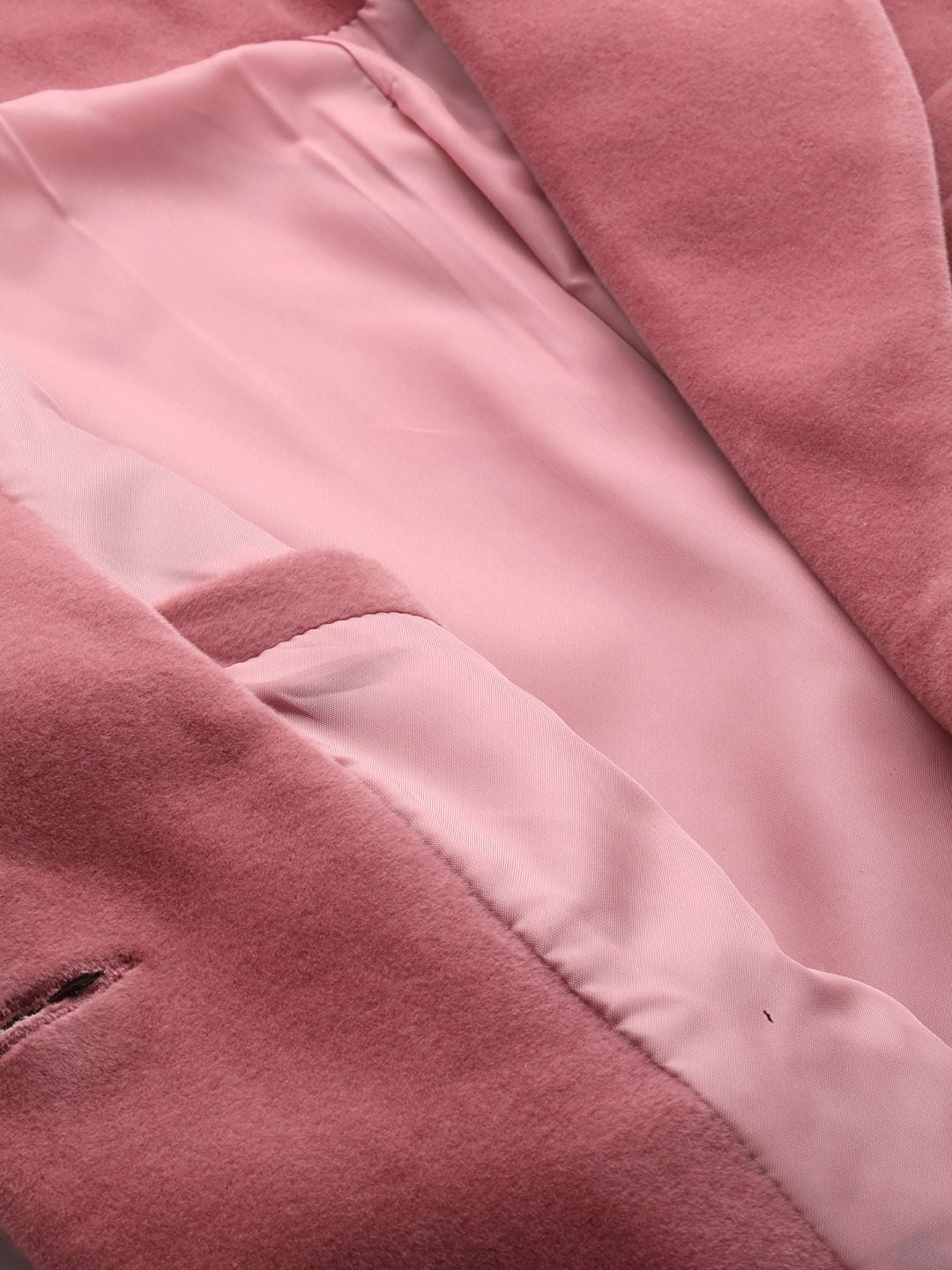 all about you Longline Velvet Overcoat