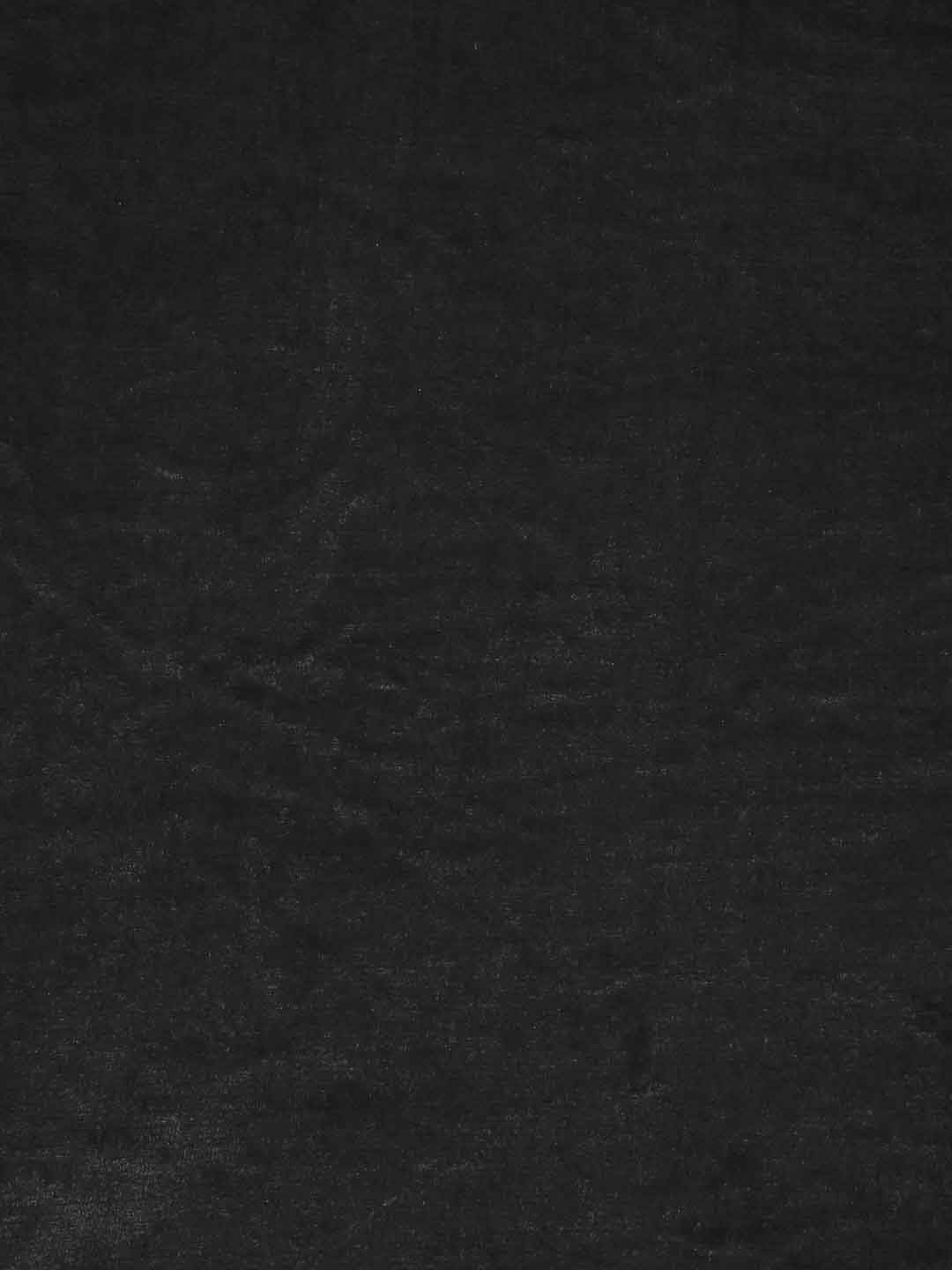 KLOTTHE Black 300 TC Woolen Double Bed Bedsheet With 2 Pillow Covers