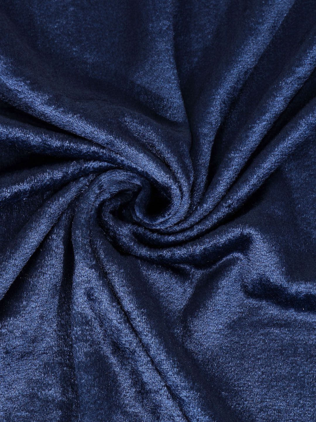 KLOTTHE Blue Woolen 300 TC Single Bedsheet With 1 Pillow Cover