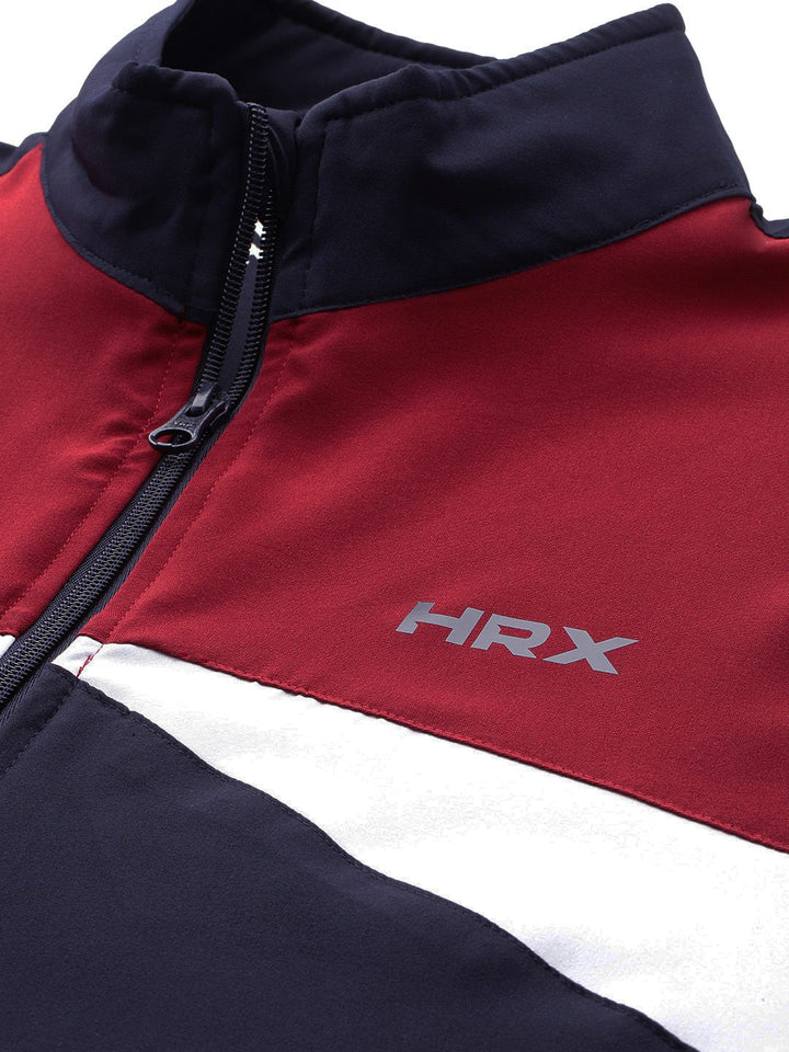 HRX oleh Hrithik Roshan Men Colourblocked Rapid-Dry Running Track Suit