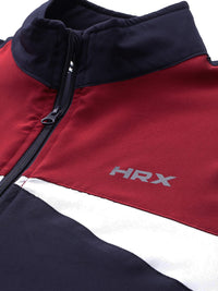 HRX oleh Hrithik Roshan Men Colourblocked Rapid-Dry Running Track Suit