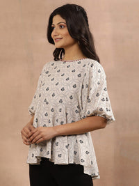 W Ethnic Motifs Printed A-Line Top