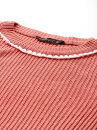 DressBerry Pure Acrylic Ribbed Pullover