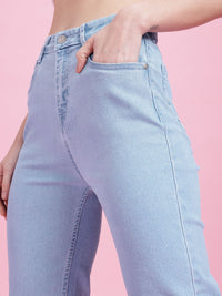 DressBerry Women Light Fade Stretchable Straight Fit Jeans