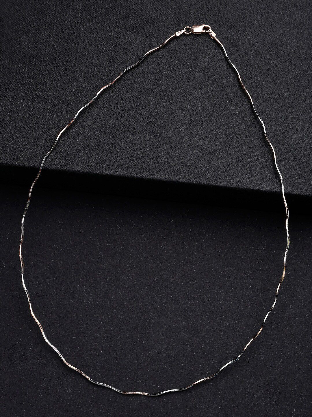 PRIONI 925 Sterling Silver Rose Gold & Rantai Saduran Rhodium