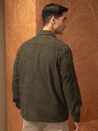 LOCOMOTIVE Premium Oversized Corduroy Solid Overshirt